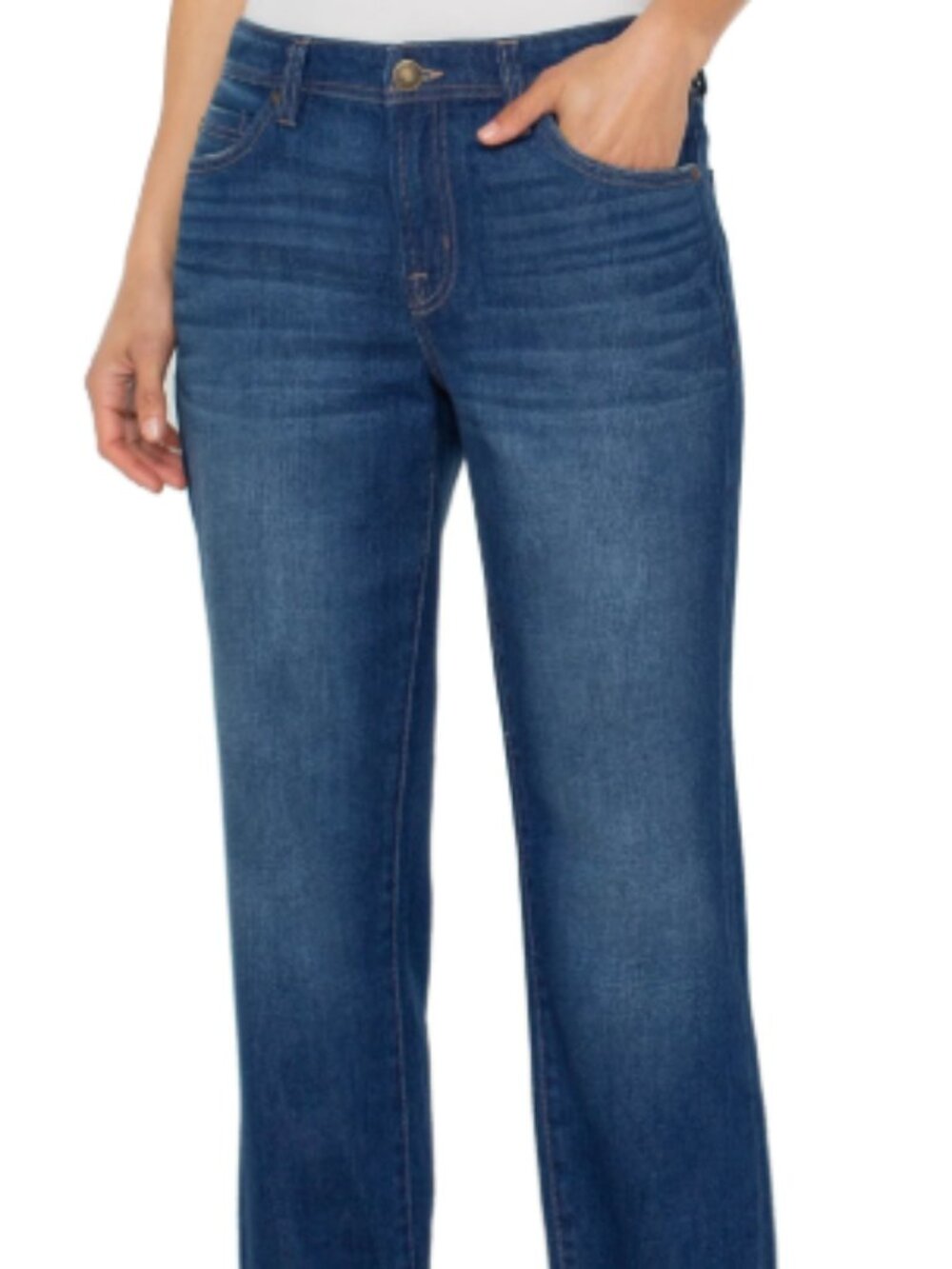 Liverpool The Keeper Boyfriend Jeans, Aust Well Color, Size 16/33, Gently Worn - Picture 5 of 7
